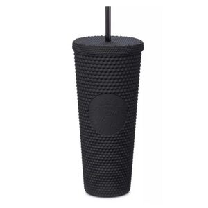 Matte Black studded Starbucks Tumbler